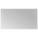 VidaXL Lustro łazienkowe LED przezroczysty 90 x 50 cm szkło hartowane