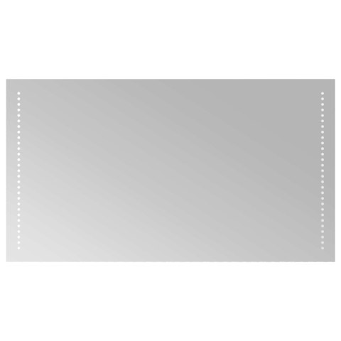 VidaXL Lustro łazienkowe LED przezroczysty 90 x 50 cm szkło hartowane