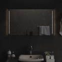 VidaXL Lustro łazienkowe LED przezroczysty 90 x 50 cm szkło hartowane