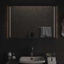 VidaXL Lustro łazienkowe LED przezroczysty 90 x 60 cm szkło hartowane