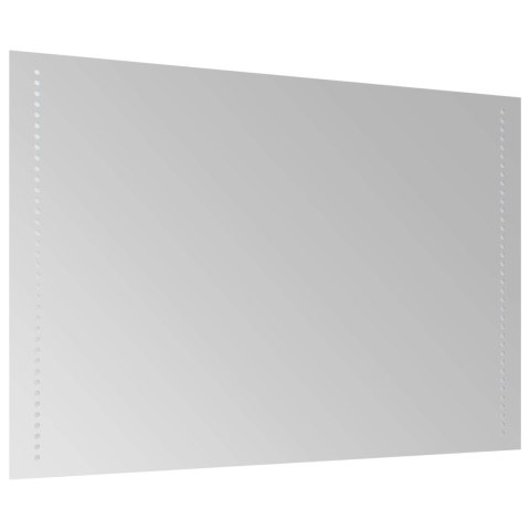 VidaXL Lustro łazienkowe LED przezroczysty 90 x 60 cm szkło hartowane