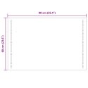 VidaXL Lustro łazienkowe LED przezroczysty 90 x 60 cm szkło hartowane