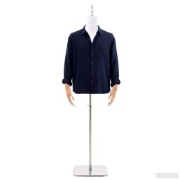 VidaXL Regulowana manekin 160-232 cm z podstawą Mężczyzna PP Biały