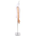 VidaXL Regulowana manekin 160-232 cm z podstawą Mężczyzna PP Biały