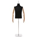 VidaXL Regulowana manekin 160-232 cm z podstawą Mężczyzna PP Czarny