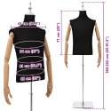 VidaXL Regulowana manekin 160-232 cm z podstawą Mężczyzna PP Czarny