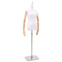 VidaXL Regulowany manekin 156-226 cm z podstawą Kobieta PP Biały