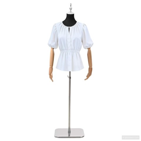 VidaXL Regulowany manekin 156-226 cm z podstawą Kobieta PP Czarny