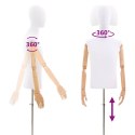 VidaXL Regulowany manekin 170-242 cm z głową i podstawą Mężczyzna PP