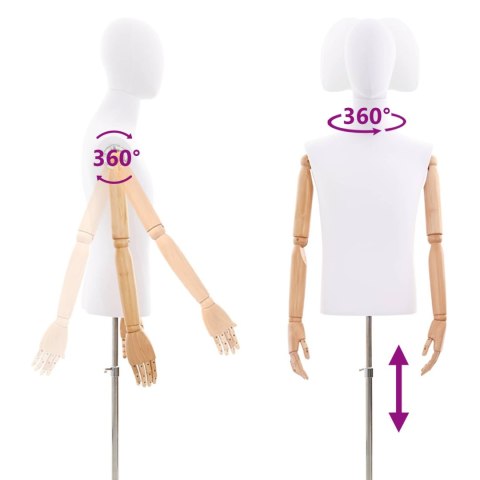 VidaXL Regulowany manekin 170-242 cm z głową i podstawą Mężczyzna PP