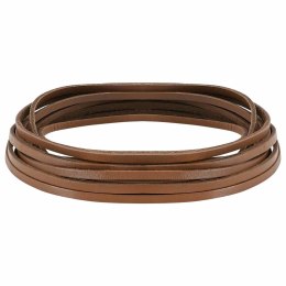 VidaXL Skórzany pasek brązowy 500 x 0,3 cm Skóra