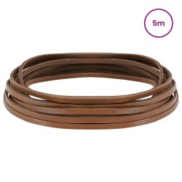 VidaXL Skórzany pasek brązowy 500 x 0,3 cm Skóra