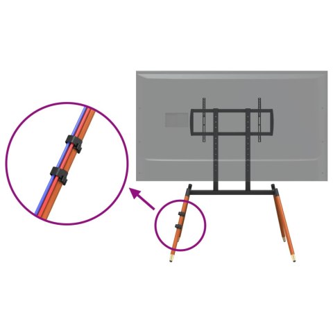 VidaXL Stojak easel na TV dla 37-86 Inch Screen 60 kg Stal i plastik
