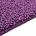 VidaXL Zestaw mat łazienkowych antypoślizgowych 3 pcs Fioletowy PP