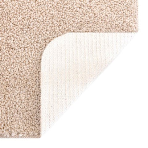 VidaXL Zestaw mat łazienkowych antypoślizgowych 3 pcs Kremowy PP