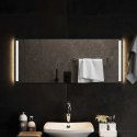 VidaXL Lustro łazienkowe LED przezroczysty 100 x 40 cm szkło hartowane
