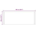 VidaXL Lustro łazienkowe LED przezroczysty 100 x 40 cm szkło hartowane