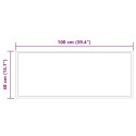 VidaXL Lustro łazienkowe LED przezroczysty 100 x 40 cm szkło hartowane