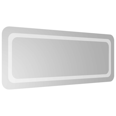 VidaXL Lustro łazienkowe LED przezroczysty 100 x 40 cm szkło hartowane