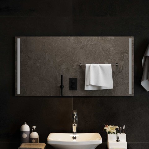 VidaXL Lustro łazienkowe LED przezroczysty 100 x 50 cm szkło hartowane
