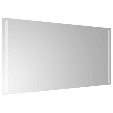 VidaXL Lustro łazienkowe LED przezroczysty 100 x 50 cm szkło hartowane