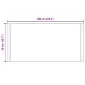 VidaXL Lustro łazienkowe LED przezroczysty 100 x 50 cm szkło hartowane