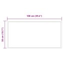 VidaXL Lustro łazienkowe LED przezroczysty 100 x 50 cm szkło hartowane