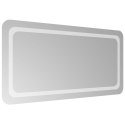 VidaXL Lustro łazienkowe LED przezroczysty 100 x 50 cm szkło hartowane