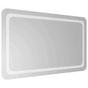 VidaXL Lustro łazienkowe LED przezroczysty 100 x 60 cm szkło hartowane
