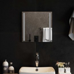 VidaXL Lustro łazienkowe LED przezroczysty 40 x 40 cm szkło hartowane