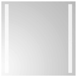 VidaXL Lustro łazienkowe LED przezroczysty 40 x 40 cm szkło hartowane