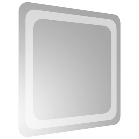 VidaXL Lustro łazienkowe LED przezroczysty 40 x 40 cm szkło hartowane