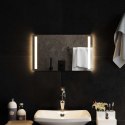VidaXL Lustro łazienkowe LED przezroczysty 50 x 30 cm szkło hartowane