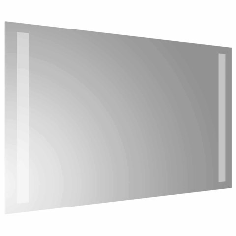 VidaXL Lustro łazienkowe LED przezroczysty 50 x 30 cm szkło hartowane