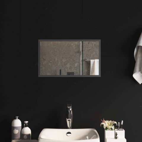 VidaXL Lustro łazienkowe LED przezroczysty 50 x 30 cm szkło hartowane