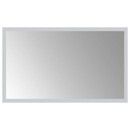 VidaXL Lustro łazienkowe LED przezroczysty 50 x 30 cm szkło hartowane