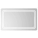 VidaXL Lustro łazienkowe LED przezroczysty 50 x 30 cm szkło hartowane
