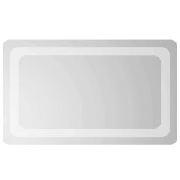 VidaXL Lustro łazienkowe LED przezroczysty 50 x 30 cm szkło hartowane