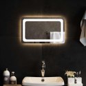 VidaXL Lustro łazienkowe LED przezroczysty 50 x 30 cm szkło hartowane