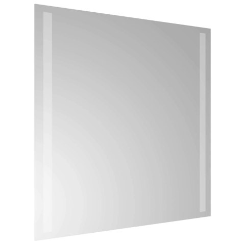 VidaXL Lustro łazienkowe LED przezroczysty 50 x 50 cm szkło hartowane