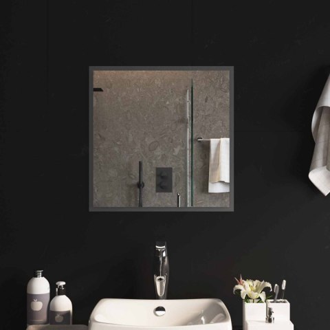 VidaXL Lustro łazienkowe LED przezroczysty 50 x 50 cm szkło hartowane