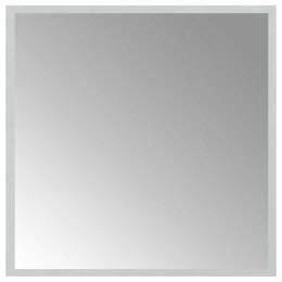 VidaXL Lustro łazienkowe LED przezroczysty 50 x 50 cm szkło hartowane