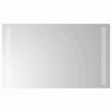 VidaXL Lustro łazienkowe LED przezroczysty 60 x 30 cm szkło hartowane