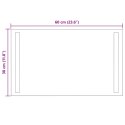 VidaXL Lustro łazienkowe LED przezroczysty 60 x 30 cm szkło hartowane