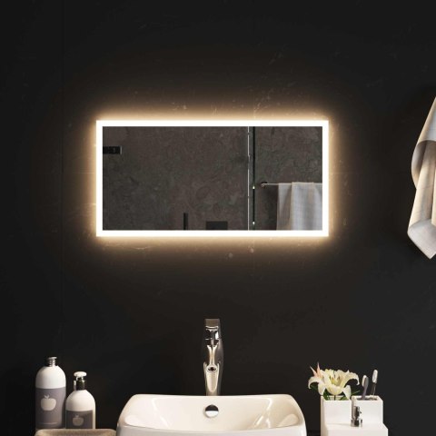 LUSTRO ŁAZIENKOWE LED PRZEZROCZYSTY 60 X 30 CM SZKŁO HARTOWANE