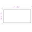 LUSTRO ŁAZIENKOWE LED PRZEZROCZYSTY 60 X 30 CM SZKŁO HARTOWANE