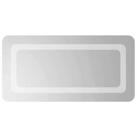 VidaXL Lustro łazienkowe LED przezroczysty 60 x 30 cm szkło hartowane