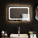 LUSTRO ŁAZIENKOWE LED PRZEZROCZYSTY 60 X 40 CM SZKŁO HARTOWANE