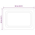 LUSTRO ŁAZIENKOWE LED PRZEZROCZYSTY 60 X 40 CM SZKŁO HARTOWANE