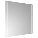 VidaXL Lustro łazienkowe LED przezroczysty 60 x 60 cm szkło hartowane